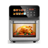 Freidora de Aire Doméstica, Gran Capacidad, Freidora Eléctrica con Ventana, Horno Eléctrico Automático Multifunción, Horno de Aire, Venta al por Mayor para Regalos