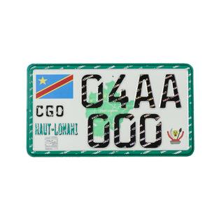 <span class=keywords><strong>Plaque</strong></span> d'immatriculation avant de voiture standard géorgienne en aluminium gaufré réfléchissant à motif personnalisé de vente chaude - Product Image 4