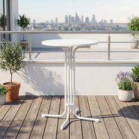 Table pliante en métal pour l'extérieur, table de camping portable, table de pique-nique pour jardin, patio, meubles de jardin