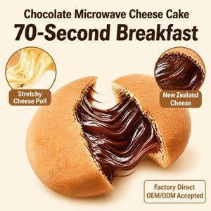 Torta al Formaggio Congelata al Gusto di Cioccolato, Crema al Cioccolato, Preparato Istantaneo per Microonde, Vendita all'Ingrosso - Product Image 4