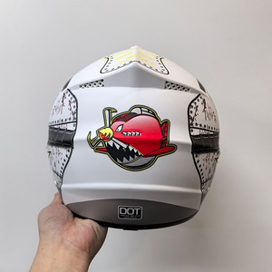 Casco fuoristrada da <span class=keywords><strong>corsa</strong></span> di Motocross 2025 progettato su misura nuova moda Dirt Bike Skate guida casco fabbrica OEM all'ingrosso - Product Image 4