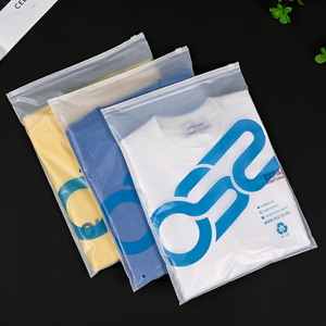 Stampa personalizzata biodegradabile compostabile PLA amido di mais in plastica con chiusura a Zip borsa con cerniera smerigliata <span class=keywords><strong>per</strong></span> i vestiti - Product Image 2