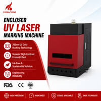 Machine de gravure laser UV CKMACHINE, machine de marquage CNC JPT pour verre à vin, bouteille, gobelet en plastique, tasse en céramique