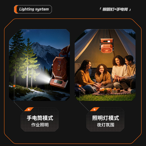 Ventilador de Camping para Exteriores, Recargable de 10000 mAh, Ventilador de Mesa para el Hogar con Luz, Temporizador, Banco de Energía, Ventilador Portátil para Tienda de Campaña, Viajes y Picnic - Product Image 5