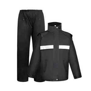 Combinaison de <span class=keywords><strong>pluie</strong></span> imperméable pour homme avec logo personnalisé de haute qualité, veste de <span class=keywords><strong>pluie</strong></span> pour moto et vélo électrique pour la randonnée et les voyages - Product Image 4