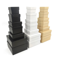 Boîte de papier kraft vierge avec logo personnalisé en vrac emballage d'expédition boîte de carte de couleur boîtes rigides produits épaissi blanc