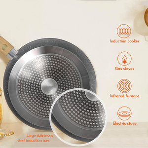 High Quality NonStick 12-Piece Aluminum Cooking <b>Pots</b> With Glass Lid Ceramic Coated Forged Non-stick Cookware Set - Product Image 5