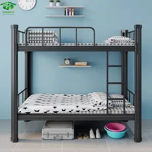 Bestverkopende Items Trio 3 Metalen Stapelbed Metalen Stalen Hostelbed Kids Stapelbedden Voor Jongens Literas De Tres Camas