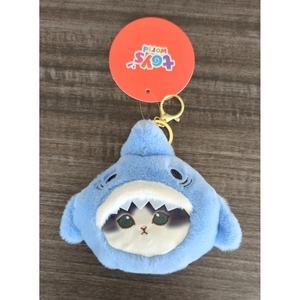 Borsa portamonete squalo peluche 4 pollici elegante e decorativa alla moda morbida da collezione graziosa borsa regalo - Product Image 1