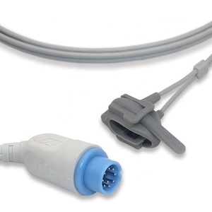 Biolight와 호환되는 성인/신생아 재사용 SpO2 센서 케이블 9 핀 랩 Spo2 센서 - Product Image 2