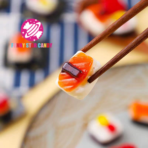 Caramelos de goma con forma de <span class=keywords><strong>sushi</strong></span> chino OEM, venta al por mayor, caramelos de Caramelo Suave con sabor a fruta gomosa - Product Image 4