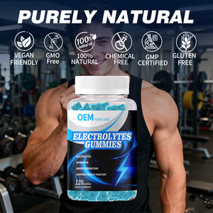 Gomitas de Electrolitos Sin Azúcar de Marca Privada OEM, Suplemento Pre-Entrenamiento, Gomitas de Creatina y Electrolitos - Product Image 6
