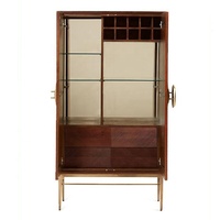 Armoire à vin en bois massif de luxe français de haute qualité, meuble de salon pour bar