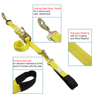 Yeni stil çekme aşağı kravat sarı araba aks kayışları cırcır kravat Downs sistemi çırpıda kanca - Product Image 3