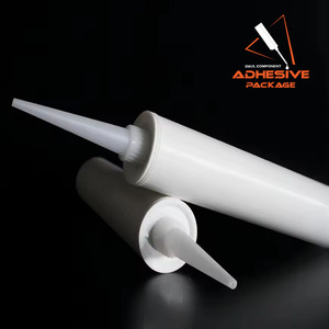 SZF 300ml Pegamento de vidrio vacío Tubo de calafateo <span class=keywords><strong>HDPE</strong></span> Cartucho de sellador de silicona de plástico Tubo de silicona Cartucho adhesivo único - Product Image 3