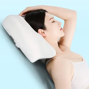 Jty échantillon gratuit lit bleu dormir mousse à mémoire de forme inodore ergonomique contour cou oreiller orthopédique avec prix compétitif