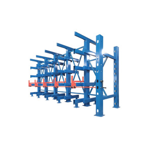 Solution de stockage manuelle polyvalente et réglable <span class=keywords><strong>Rack</strong></span> manuel en porte-à-faux télescopique Rayonnage à palettes en métal et en bois pour entrepôts - Product Image 1