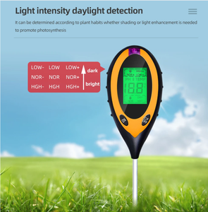 उच्च परिशुद्धता 4-इन-1 प्लास्टिक मिट्टी <span class=keywords><strong>ph</strong></span> मीटर प्रकाश के तापमान और नमी सेंसर ओएम और ओडम समर्थित - Product Image 4