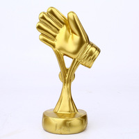 Artesanía de resina, regalo creativo, portero de fútbol, premio de fútbol, trofeo de Metal conmemorativo deportivo, trofeos de campeones personalizados