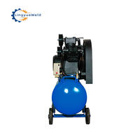 LINGYUE 150L Compresseur d'air à piston haute pression portable et silencieux 380V Moteur Lubrification du moteur Composant du noyau refroidi par air