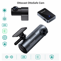 Cámara OttoSafe Cam WiFi 5 de Doble Banda para 5 4, CarPlay Inalámbrico, Android Auto, Cámara de Doble Lente 2K QHD con Actualización de Firmware OTA