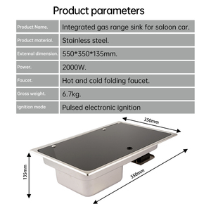 Cuisinière à <span class=keywords><strong>gaz</strong></span> RV avec évier <span class=keywords><strong>et</strong></span> couvercle en verre <span class=keywords><strong>pour</strong></span> caravane <span class=keywords><strong>et</strong></span> <span class=keywords><strong>camping</strong></span>-<span class=keywords><strong>car</strong></span> - Product Image 4
