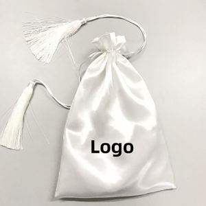 Custom Size Colorful Satin Drawstring Jewelry Storage <b>Bags</b> Fashionable Reusable Portable Satin Pouches for Women <b>Dust</b> <b>Bags</b> - Product Image 2