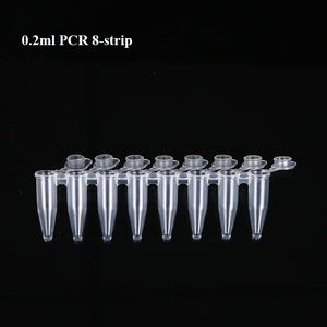 Temizle beyaz mikrotüpler PCR 8-strip 0.1ml 0.2ml örnekleri tüpler ve kapaklar - Product Image 6