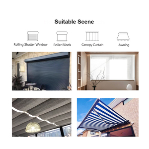 Motor Inteligente Personalizable para Persianas Enrollables Exteriores, Transparentes, con Riel de Cierre, para Balcón, <span class=keywords><strong>Comedor</strong></span>, Lámina de Tamaño Personalizable - Product Image 4