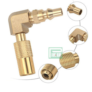 Adaptador universal de latón de conexión rápida para parrilla exterior, accesorio de barbacoa de 3/8 pulgadas, accesorio metálico - Product Image 5
