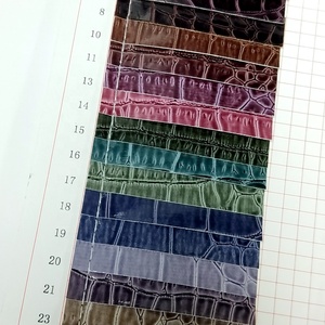 Shiny Glossy <strong>Leather</strong> Fabric crocodile Faux <strong>Leather</strong> <strong>Sheet</strong> for Shoes Bags - Product Image 6