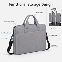 Sac à bandoulière pour ordinateur portable avec logo personnalisé, 14-16 pouces, sac messager professionnel, grande capacité, imperméable, pour hommes