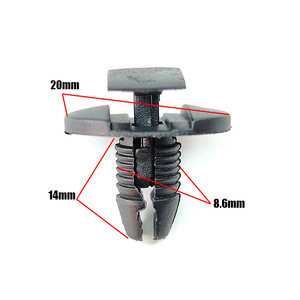 Auto <b>Clip</b> S-10 Plastic Interior Panel Fastener For Peugeot Car Door <b>Trim</b> Bumper Mounting 856553 - Product Image 2