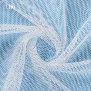 Changle factory 20D nylon 6420 voile net fabric for embroidery