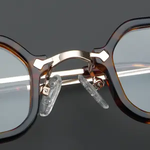 2024 New Luxury Designer Women Optical Frame Classic Small Elegant Eyeglasses Vintage Men Square Glasses For Customized Logo