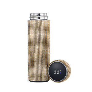 Flacon de bouteille d'eau de luxe Offres Spéciales de 500ml cristal de diamant de strass de Bling intelligent pour Hydro Flask brillant et élégant - Product Image 4