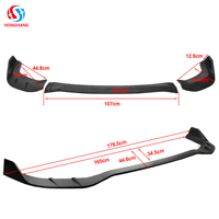 Lèvre de pare-chocs avant en ABS pour Dodge Durango SRT Hellcat 2021-2023, style séparateur 4 pièces