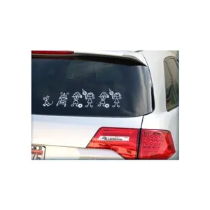 Grappige Familie Auto Glas Sticker Clear White Transparante Stickers Voor Auto Logo