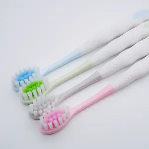 Home Use Flexible Handle OEM Soft Rubber Handle Toothbrush Popular Wholesale Adult Toothbrush