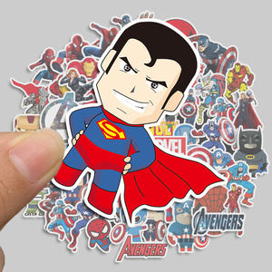 Offre Spéciale 50 pièces/ensemble Avengers décor autocollants dessin animé Durable écologique brillant stratification décor à la maison - Product Image 3