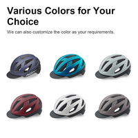 Casque urbain personnalisable vélo de route scooter de banlieue avec vélo léger casque de cycliste avec visière et feu arrière rouge