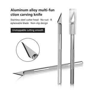 Cuchillo de talla multifuncional de aleación de aluminio, modelo de artesanía de grabado Diy, cuchillo de utilidad de pirógrafo - Product Image 2