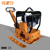 Compacteur à plaques vibrantes réversible GZD Factory Direct C330T, machine compacteuse routière vibrante de 260 kg pour revêtement en asphalte
