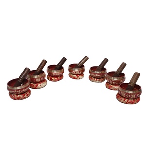 ชามร้องเพลงสไตล์ทิเบตฮิมาลายาทำด้วยมือทำจากทองสัมฤทธิ์ดั้งเดิมของเนปาลพร้อมค้อนสำหรับการบำบัดเสียงโยคะการทำสมาธิปรับแต่งได้ - Product Image 1