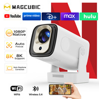 Mini Proyector LCD Android 14 de 1080P, HY310, 330 ANSI, 8K, Enfoque Automático, Corrección Trapezoidal Automática, Control Remoto por Voz, WiFi 6, BT5.4, Portátil, HIFI Estéreo