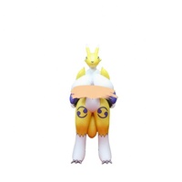 Renamon gonflable jaune personnalisé en forme de renard-fille, animaux gonflables Hongyi