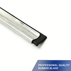 Tête <span class=keywords><strong>de</strong></span> raclette en acier inoxydable OEM en gros, 25cm, 35cm, 45cm, lame en caoutchouc, poignée TPR, fabricant - Product Image 4