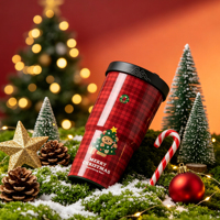 Tumbler Kopi Stainless Steel 40oz, Mug Perjalanan Berinsulasi Vakum Dinding Ganda dengan Tutup Sedotan, Cangkir Reusable Aman untuk Mesin Cuci Piring