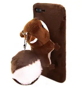 637 Universal Model Plush Cartoon Animal Phone Case Cute Girls Gift Cartoon Phone Case