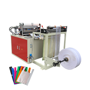 Machine <span class=keywords><strong>de</strong></span> découpe et <span class=keywords><strong>de</strong></span> scellage thermique automatique haute vitesse pour la fabrication <span class=keywords><strong>de</strong></span> sacs <span class=keywords><strong>de</strong></span> courses, machine <span class=keywords><strong>de</strong></span> fabrication <span class=keywords><strong>de</strong></span> sacs en plastique pour T-shirts et sacs gilet - Product Image 1